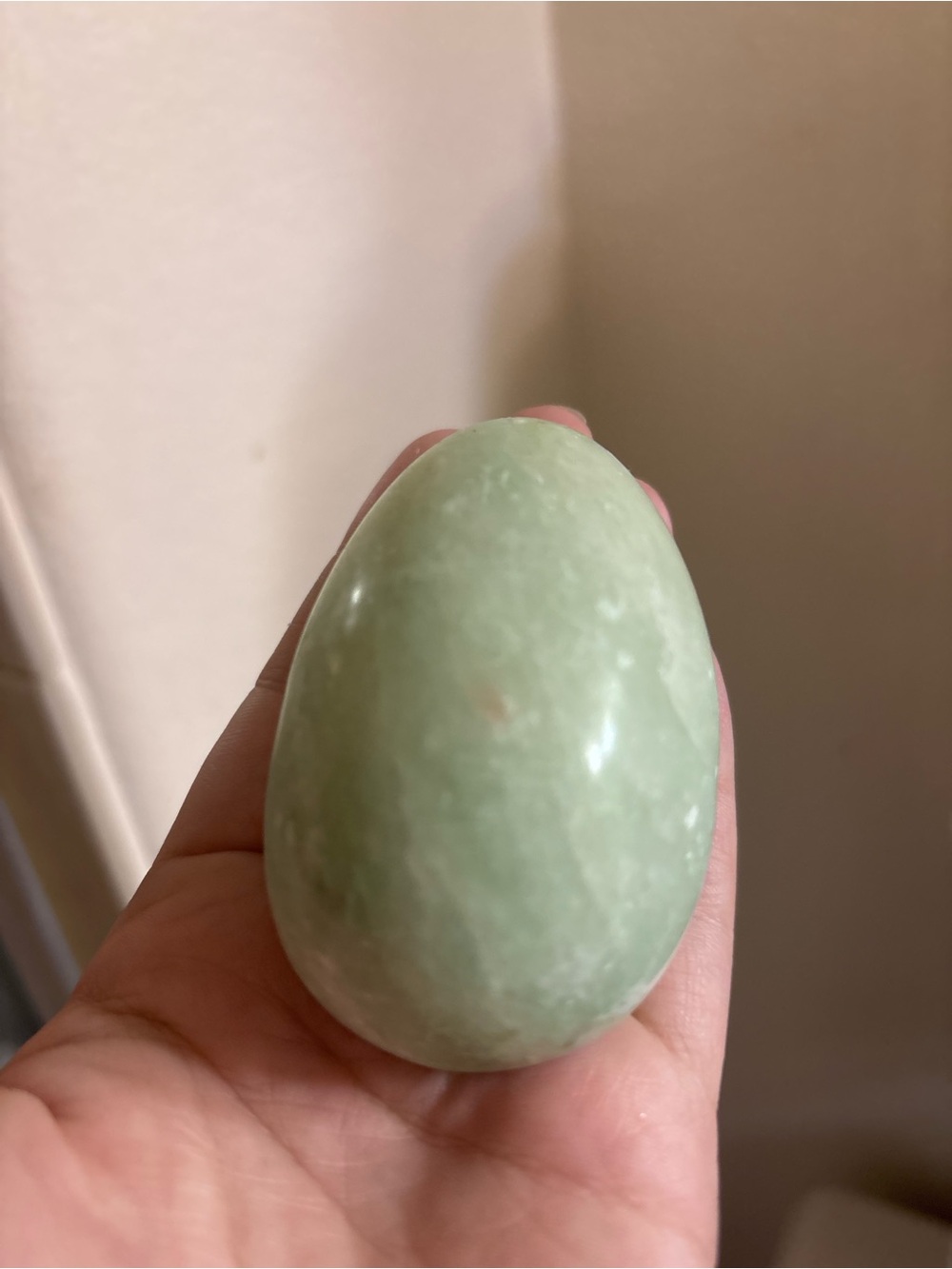 Decorative Jade Egg - Green